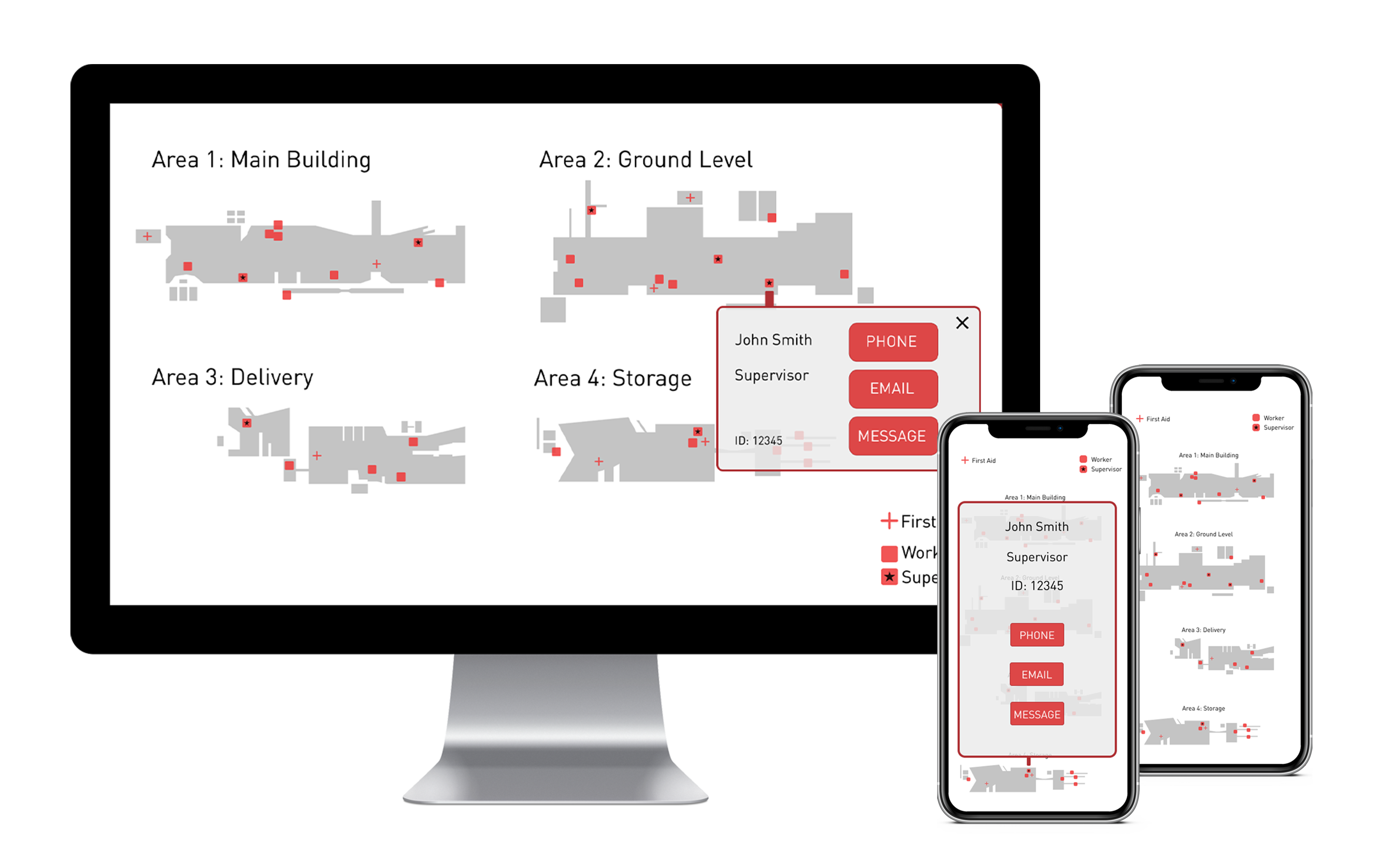 Desktop and mobile interfaces of the SeeRem application.